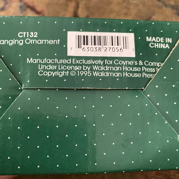 Vntg A Cup of Christmas Tea Ornament CT132 Waldman House teacup w/ original box. - Picture 9 of 10